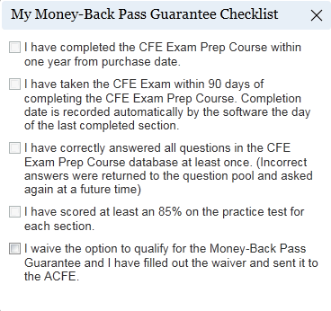 New CFE-Law Exam Discount