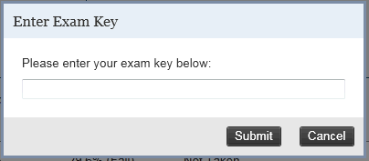 Requesting Exam Key Code